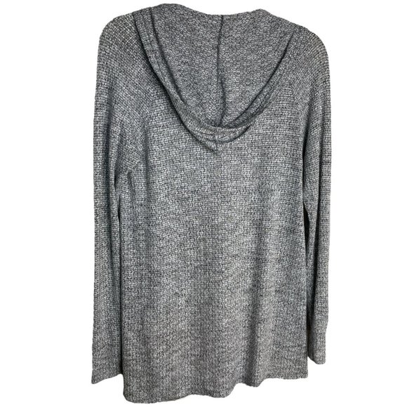 American Eagle Outfitters Athleisure Tweeded Open Front Hooded Cardigan Size M - Picture 2 of 9